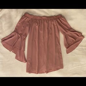 Off the shoulder sheath dress